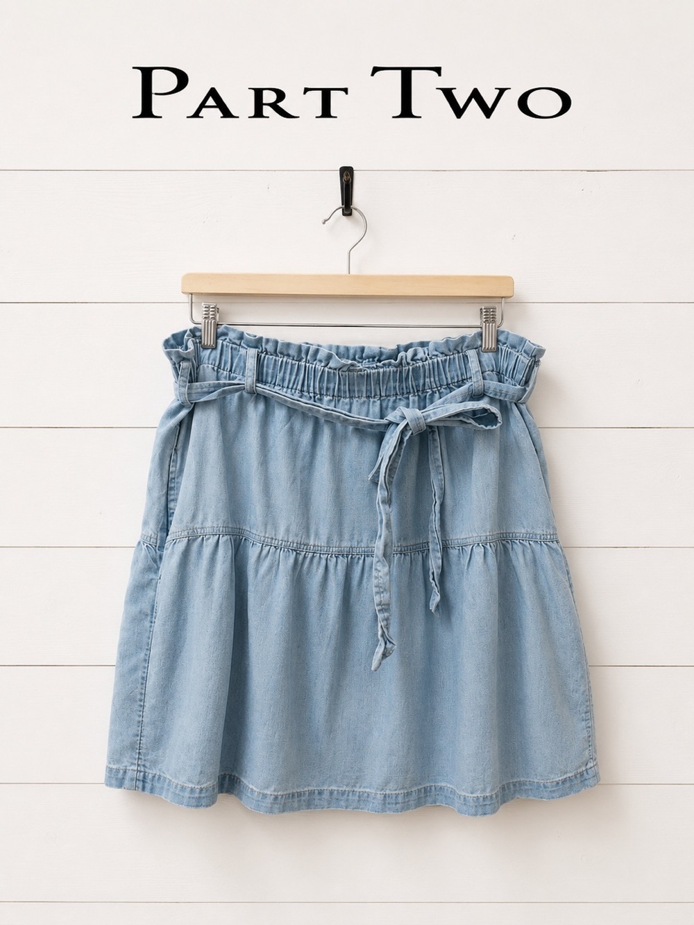 Part Two Jupe en Lyocell Bleu Pâle – Taille 46